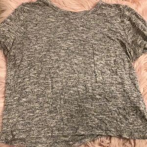 A Medium/Light Gray Crop Top